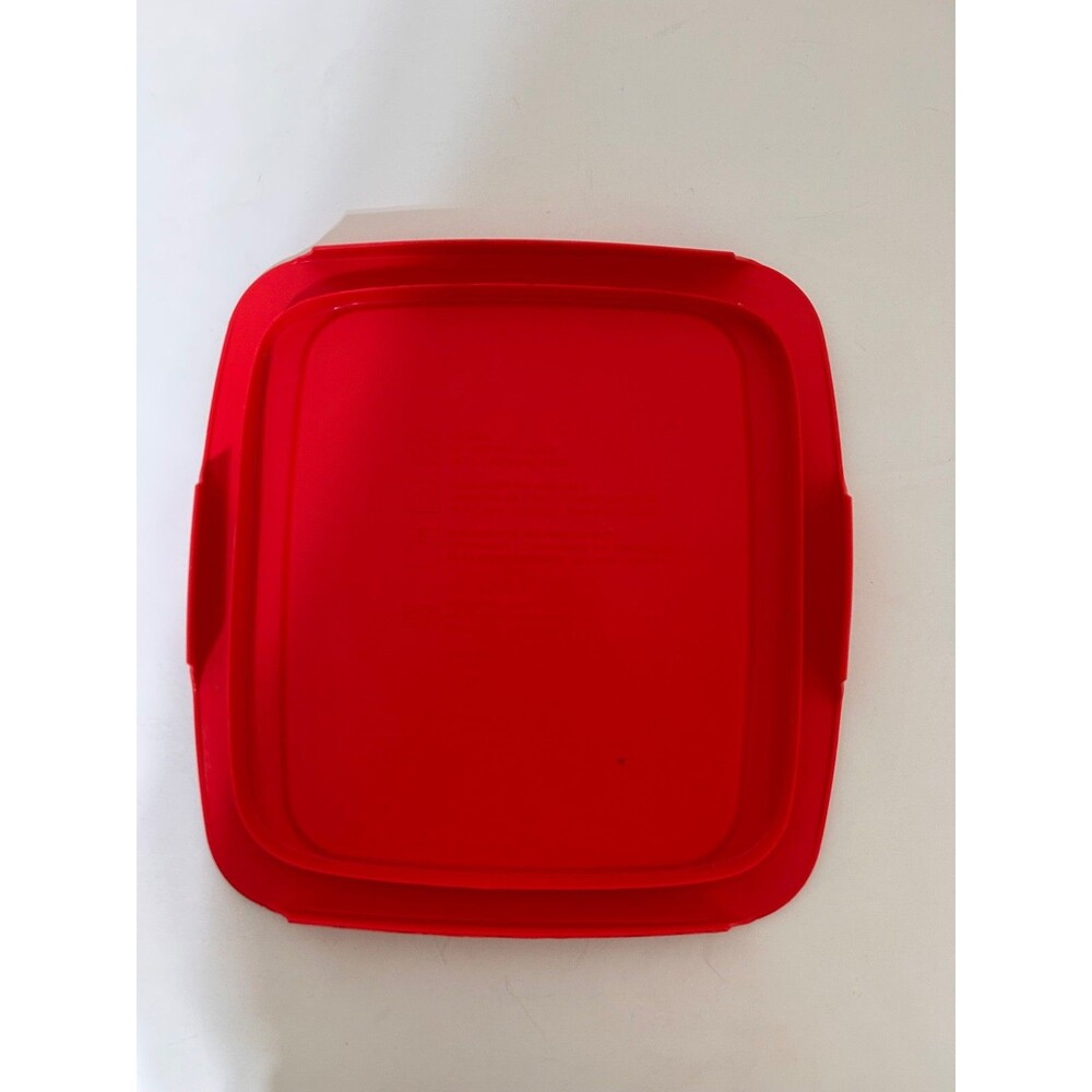 Pyrex Red Rectangular Storage Container Lid - Picture 5 of 7